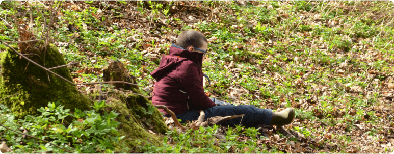 Child its alone outdoors - reframing disability