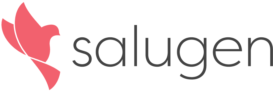 Salugen Logo - Dove in flight with company name